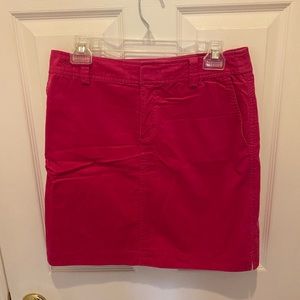 Lilly Pulitzer corduroy hot pink skirt